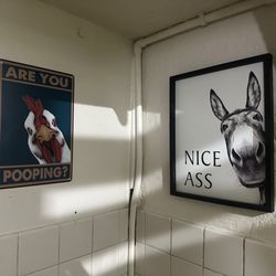 Side Street Pub - They're watching you in the bathroom
