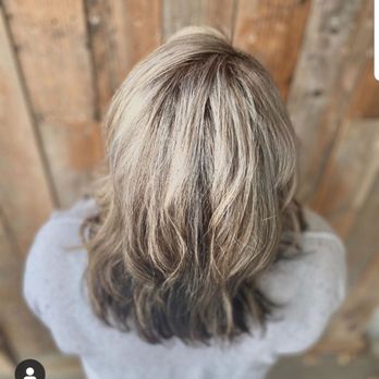 Pinups Salon and Spa - Blonde/gray blending - Hair Salons Near Me - Oakdale, California Pinups Salon and Spa - Blonde/gray blending - Hair Salons Near Me - Oakdale, California