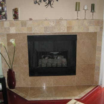 Mike Reed Tile - The mantle and wall around our fireplace was boring drywall until Mike did his magic! - Tiling Near Me - Tarzana, California Mike Reed Tile - The mantle and wall around our fireplace was boring drywall until Mike did his magic! - Tiling Near Me - Tarzana, California