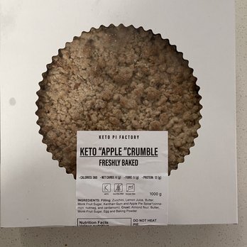 Keto Pi Factory - a box of keto apple crumbles - Bakeries Near Me - Unionville, Ontario Keto Pi Factory - a box of keto apple crumbles - Bakeries Near Me - Unionville, Ontario