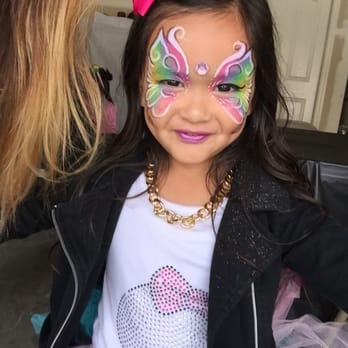 Celeste Oda - Butterfly face paint... all the girls wanted this ;) - Face Painting Near Me