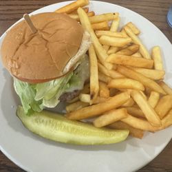 Aunt B’s Diner - Mushroom & Swiss Burger