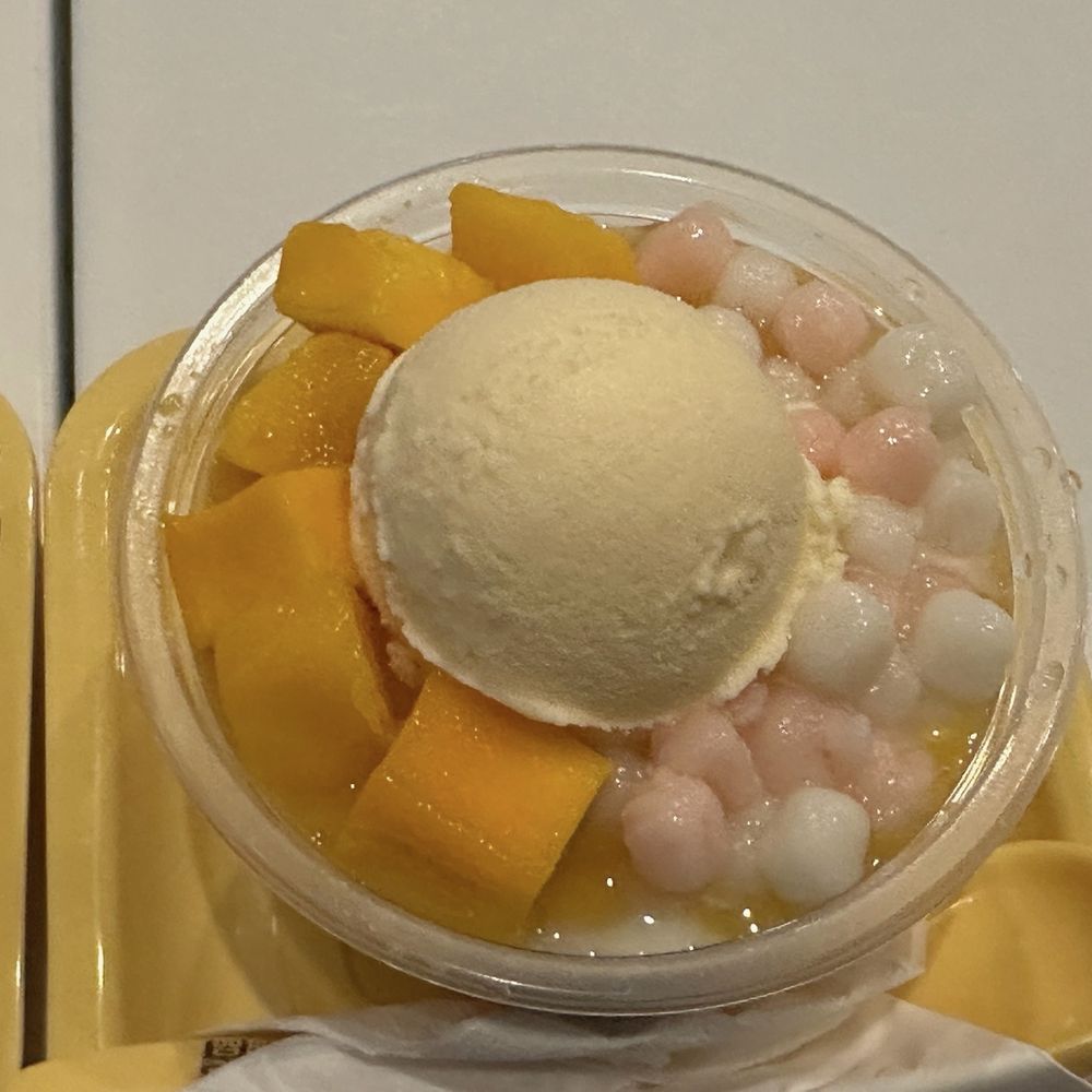 M10. Mango and Mini Glutinous Rice Balls with Vanilla Ice Cream M10. Mango and Mini Glutinous Rice Balls with Vanilla Ice Cream