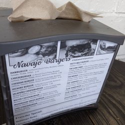 Navajo Burgers - Menu