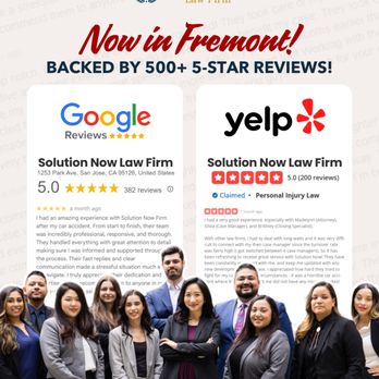 Solution Now Law Firm - Personal Injury Law Near Me - Fremont, California Solution Now Law Firm - Personal Injury Law Near Me - Fremont, California