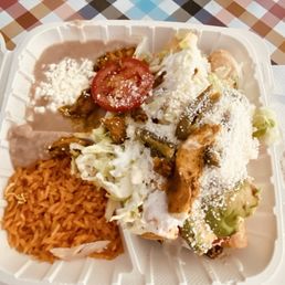 Chicken Flautas combo plate Chicken Flautas combo plate