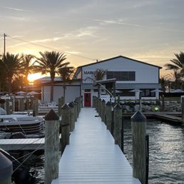 back of the restaurant, on the pier back of the restaurant, on the pier