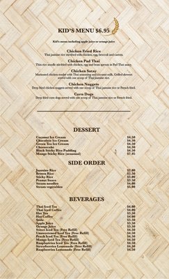 Menu photo 3 Thai and Taps Snohomish, WA