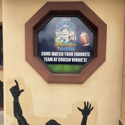 Cousin Vinnies Family Sports Restaurant - Outside wall