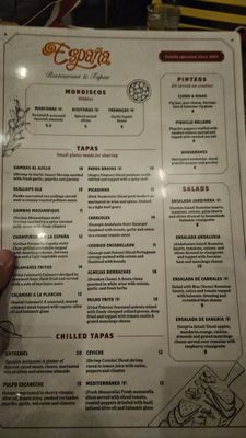 Menu photo 6 España Restaurant & Tapas Fernandina Beach, FL Menu photo 6 España Restaurant & Tapas Fernandina Beach, FL