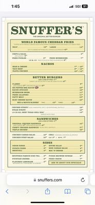 Menu photo 2 Snuffers Plano, TX Menu photo 2 Snuffers Plano, TX