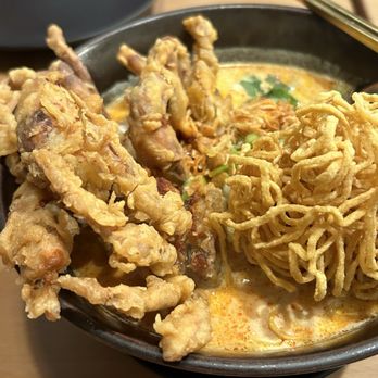Manaao - Soft Shell Crab Yellow Curry Soup....extremely rich - Thai Near Me - Tustin, California