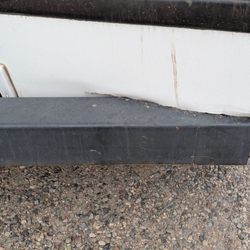 Indie Campers - Denver - The busted bumper they rented to us without any repair