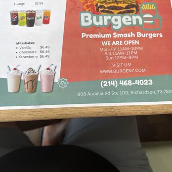 BurgenZ - Promo material - Burgers Near Me - Richardson, Texas BurgenZ - Promo material - Burgers Near Me - Richardson, Texas