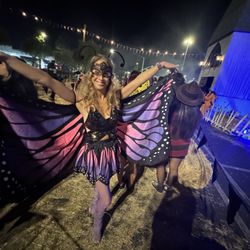 Mansion of Lost Souls and me as a butterfly on Halloween 2025 in Temecula, CA