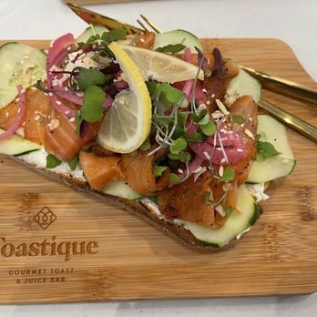 Toastique - Smoked Salmon Toast - Juice Bars & Smoothies Near Me - Chesapeake, Virginia Toastique - Smoked Salmon Toast - Juice Bars & Smoothies Near Me - Chesapeake, Virginia