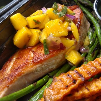Food for Strength - grilled chicken, asparagus, and mango salsa - Food Delivery Services Near Me Food for Strength - grilled chicken, asparagus, and mango salsa - Food Delivery Services Near Me