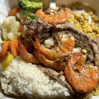 Steak & Fish Company - リブアイ&シュリンプ　with out potato - Seafood Near Me - Honolulu, Hawaii