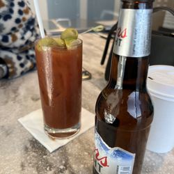 Escape Lounge - Bloody Mary icy cold beer