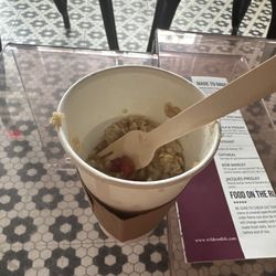 Wild Root - Oatmeal served in tall paper cup?