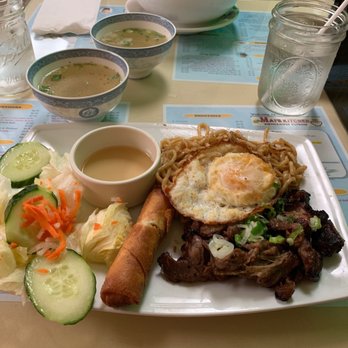 Mai's Kitchen - #41 Grilled Pork w/garlic noodle - Vietnamese Near Me - Union City, California