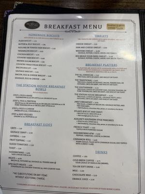 Menu photo 2 The Station House Restaurant Dawsonville, GA