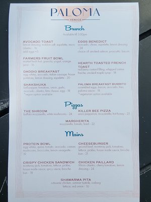 Menu photo 6 Paloma Venice Los Angeles, CA Menu photo 6 Paloma Venice Los Angeles, CA