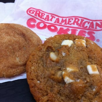 Great American Cookies - Snickerdoodle and white chocolate and macadamia - Bakeries Near Me - Ft. Smith, Arkansas