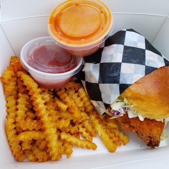 Jay Bird's Chicken - The Chicken Sandwich with Crinkle Cut Fries. - Chicken Shop Near Me - Long Beach, California Jay Bird's Chicken - The Chicken Sandwich with Crinkle Cut Fries. - Chicken Shop Near Me - Long Beach, California