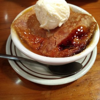 The Backyard Grill - Georgia peach cobbler. - American Near Me - Houston, Texas