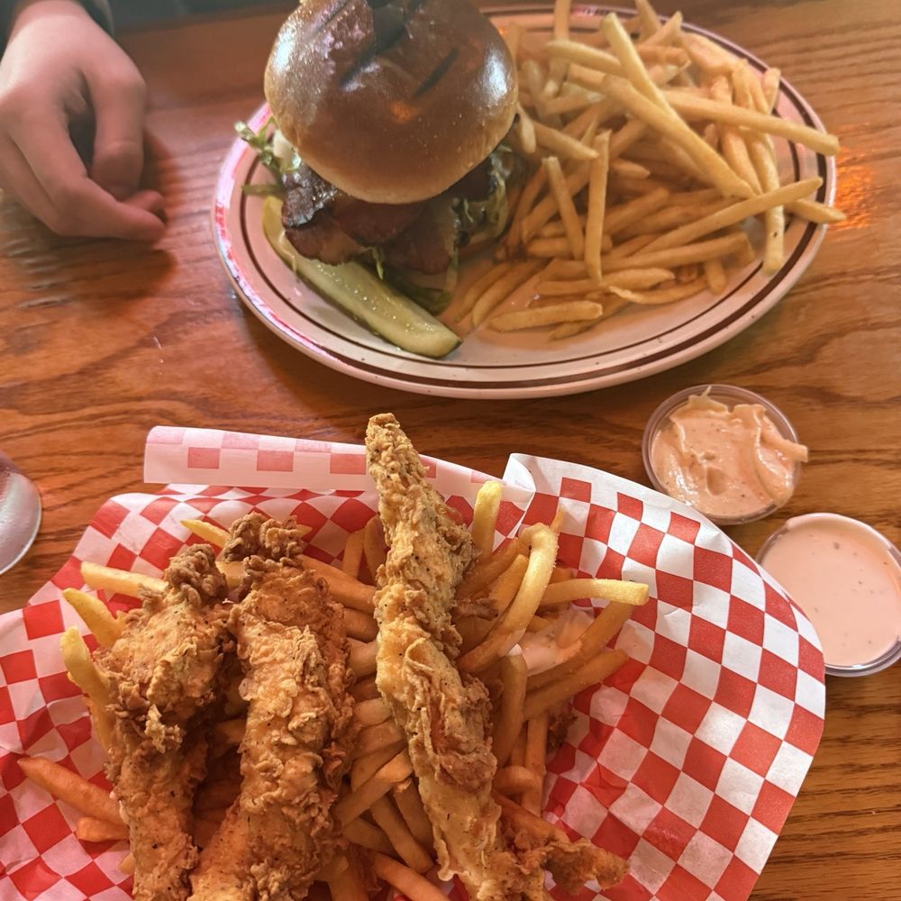 Twilight on Rainier - Chicken tender meal & cheese burger add bacon - American Near Me - Seattle, Washington