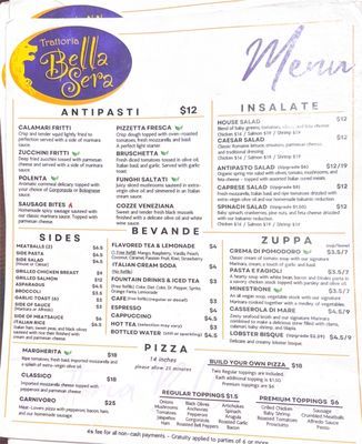 Menu photo 5 Trattoria Bella Sera El Paso, TX