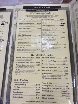 Menu photo 2 Al's Cafe Fresno, CA Menu photo 2 Al's Cafe Fresno, CA