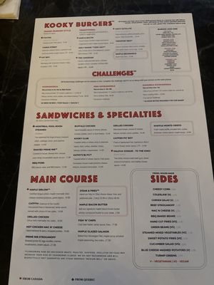 Menu photo 8 Kooky Canuck Memphis, TN