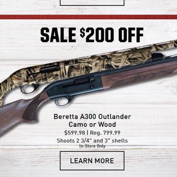 DICK'S Sporting Goods - Advertisement for Dick's. Beretta brand they claim to not sell - Golf Equipment Near Me - Torrance, California