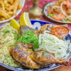 Rokhat Grill - Chicken tabaka (Cornish hen).