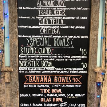 Playa Bowls - Chia Pudding and Banana Bowls Menu at Playa Bowl - Juice Bars & Smoothies Near Me - New Brunswick, New Jersey Playa Bowls - Chia Pudding and Banana Bowls Menu at Playa Bowl - Juice Bars & Smoothies Near Me - New Brunswick, New Jersey
