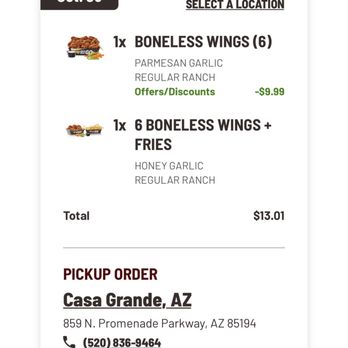 Buffalo Wild Wings - Order online - Chicken Wings Near Me - Casa Grande, Arizona