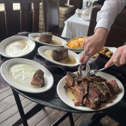 Tomahawk ribeye and 2 11oz filets Tomahawk ribeye and 2 11oz filets