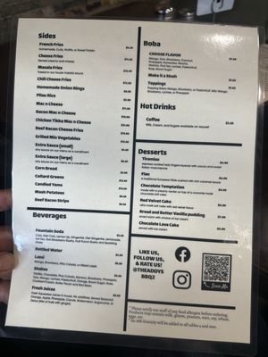 Menu photo 5 Addy's Barbeque Edison, NJ
