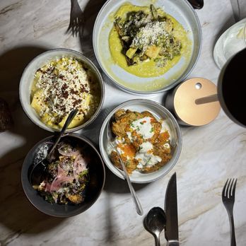 Belly Of The Beast - Squash, corn pasta, Brussels and fingerling potatoes - Desserts Near Me - Spring, Texas Belly Of The Beast - Squash, corn pasta, Brussels and fingerling potatoes - Desserts Near Me - Spring, Texas