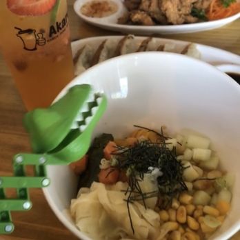 Akarui - Custom Poke Bowl, Gyoza, Kaarage, and Akarui fruit tea - Ramen Near Me - Omaha, Nebraska