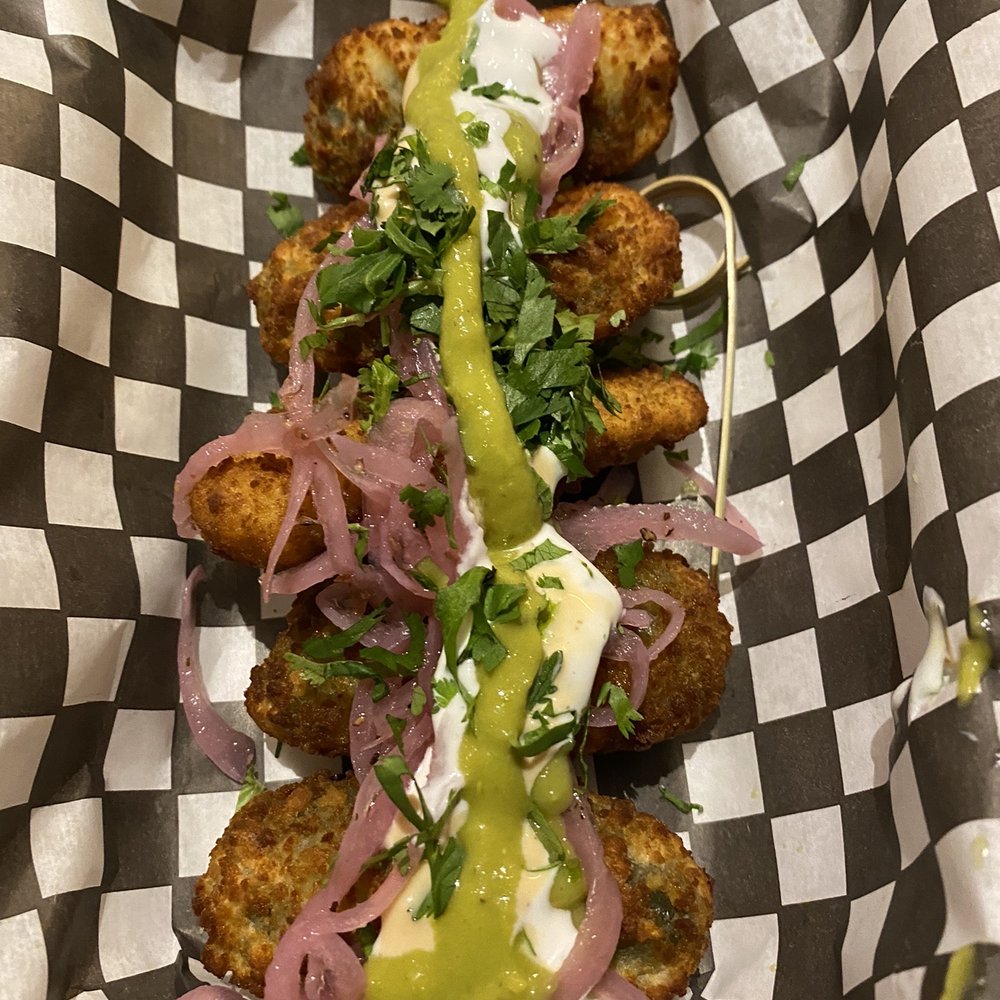 A FRAME Brewing Company - jalapeño poppers from Luz Tacos - Breweries Near Me - Squamish, British Columbia A FRAME Brewing Company - jalapeño poppers from Luz Tacos - Breweries Near Me - Squamish, British Columbia