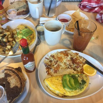 Two Chicks - Chorizo omelette with avocado with toast and strawberry butter. It was awesome - Breakfast & Brunch Near Me - Reno, Nevada
