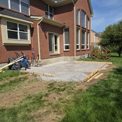 Tit For Tat Construction - Grading and prepping for patio slab.