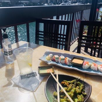 Jade Restaurant - PCH roll & Blistered Shishito Peppers - Sushi Bars Near Me - Long Beach, California