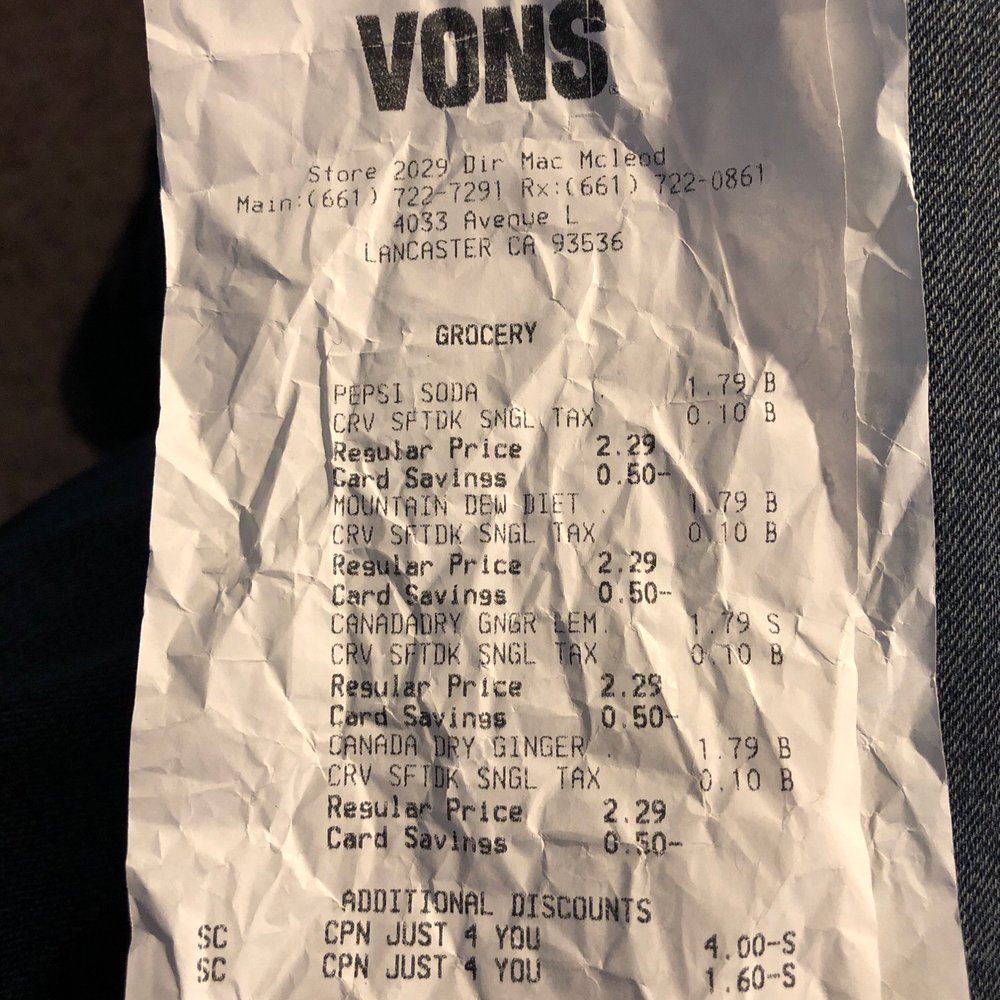 Vons - With the supervisor - Grocery Near Me - Lancaster, California