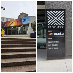 MARTA - North Avenue Transit Station - View of station.