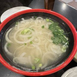 Half steamed chicken with 2 generous bowls of noodle soup combo Half steamed chicken with 2 generous bowls of noodle soup combo