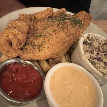 The Corner Grille - Upper West Side - Crispy Catfish with Fries and Coleslaw - Seafood Near Me - Atlanta, Georgia The Corner Grille - Upper West Side - Crispy Catfish with Fries and Coleslaw - Seafood Near Me - Atlanta, Georgia